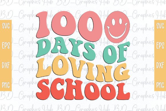 Download 100 Days of Loving School Retro SVG - Premium Resources