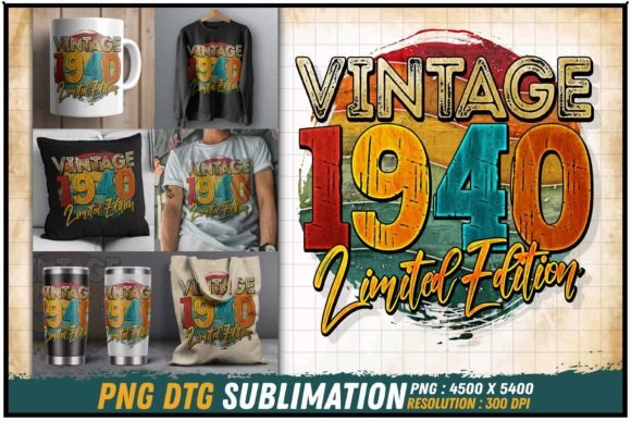 Download Vintage 1940 Limited Edition Retro Round - 1940 Collection