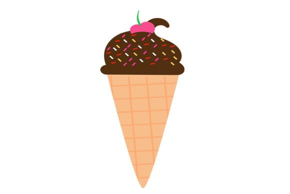 Download 8 Ice-cream Cone Stickers Summer DXF SVG - Stickers Collection