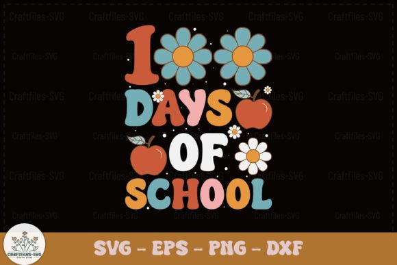 Download 100 Days of School - Retro SVG - Premium Resources